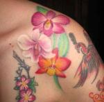 Flower-Orchid-Pretty-Tattoos-Designs